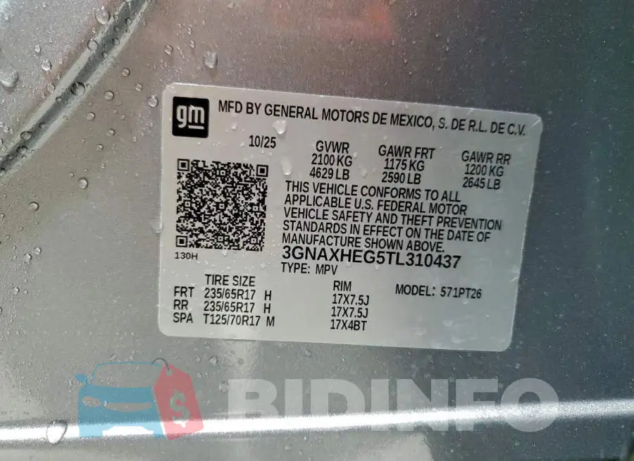 3GNAXHEG5TL310437 Photo# 13