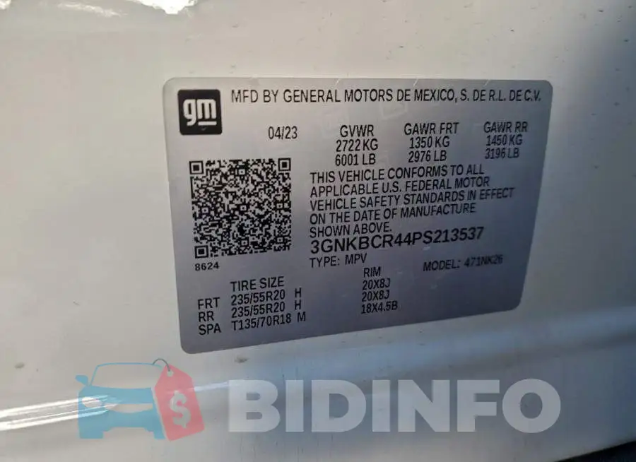 3GNKBCR44PS213537 Photo# 13