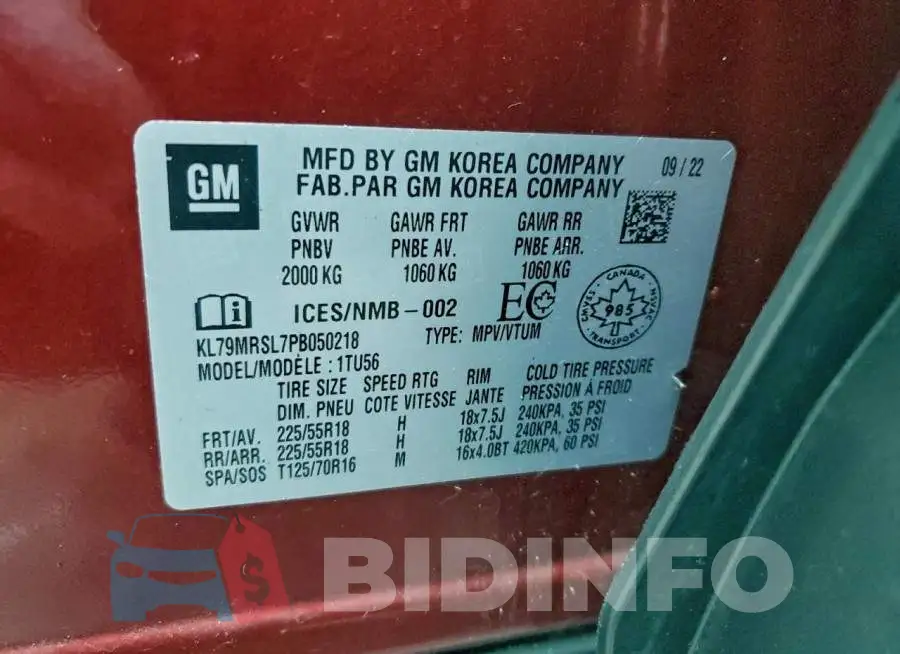 KL79MRSL7PB050218 Photo# 14
