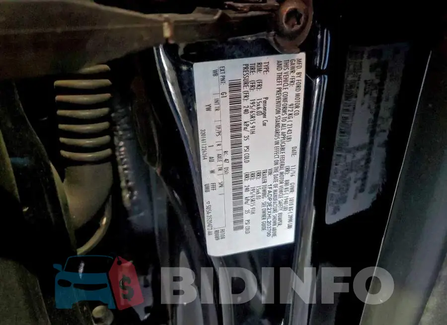 1FADP3E2XHL203700 Photo# 12