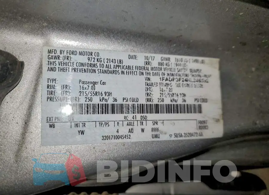 1FADP3F24HL346592 Photo# 12