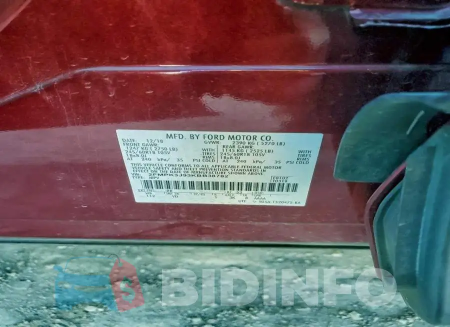 2FMPK3J93KBB38782 Photo# 13