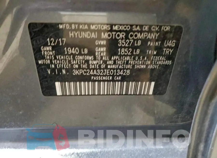 3KPC24A32JE013428 Photo# 13