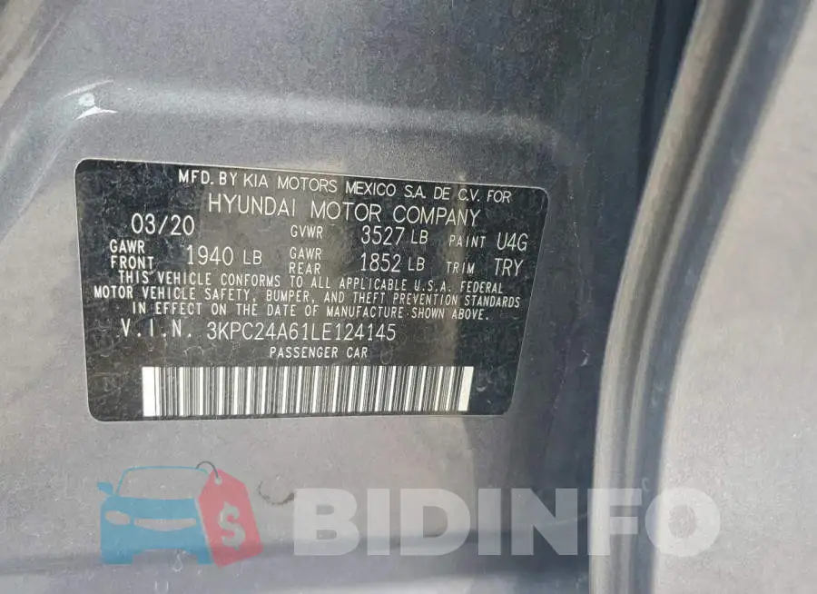 3KPC24A61LE124145 Photo# 12