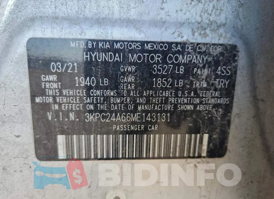 3KPC24A66ME143131 Photo# 12