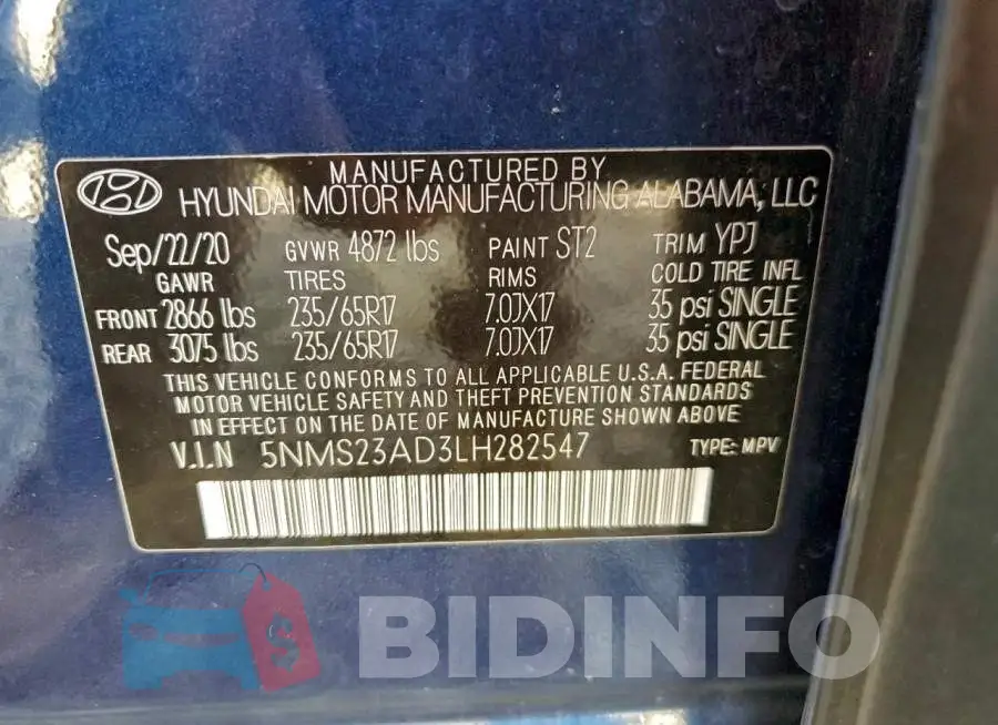 5NMS23AD3LH282547 Photo# 12