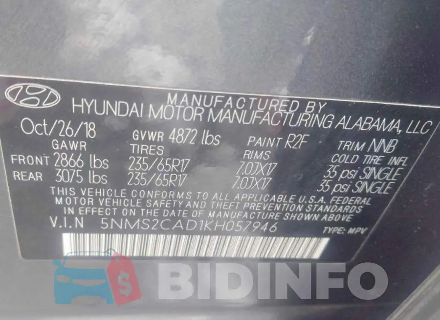 5NMS2CAD1KH057946 Photo# 10