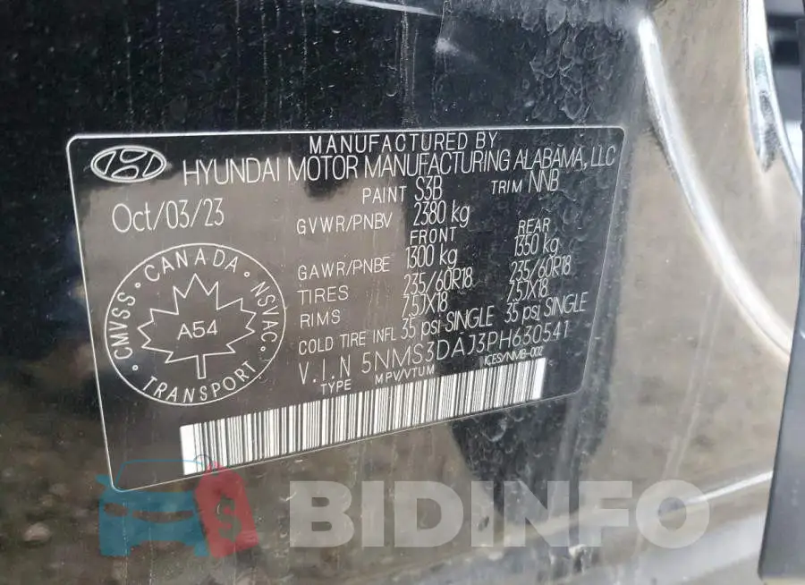 5NMS3DAJ3PH630541 Photo# 13