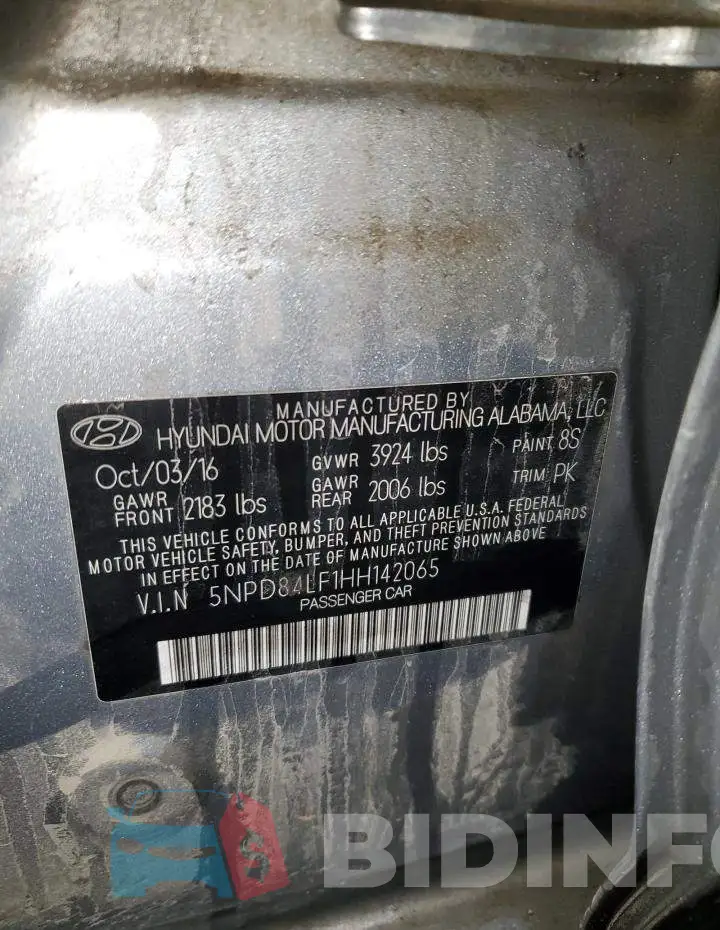 5NPD84LF1HH142065 Photo# 12