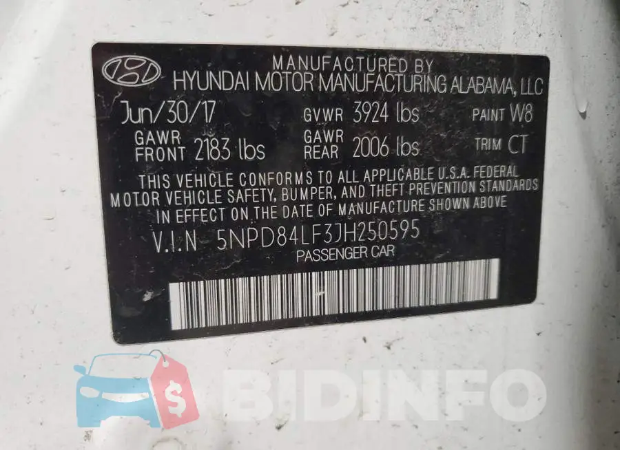 5NPD84LF3JH250595 Photo# 12