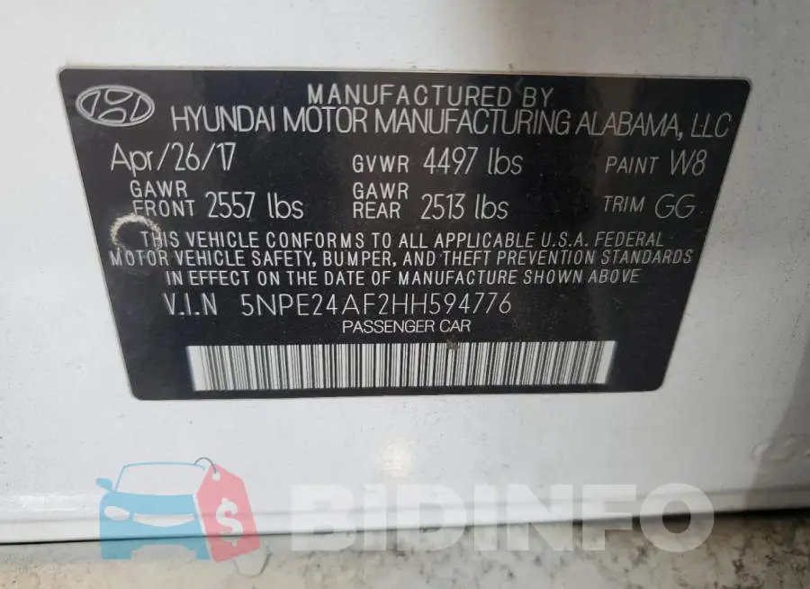 5NPE24AF2HH594776 Photo# 12