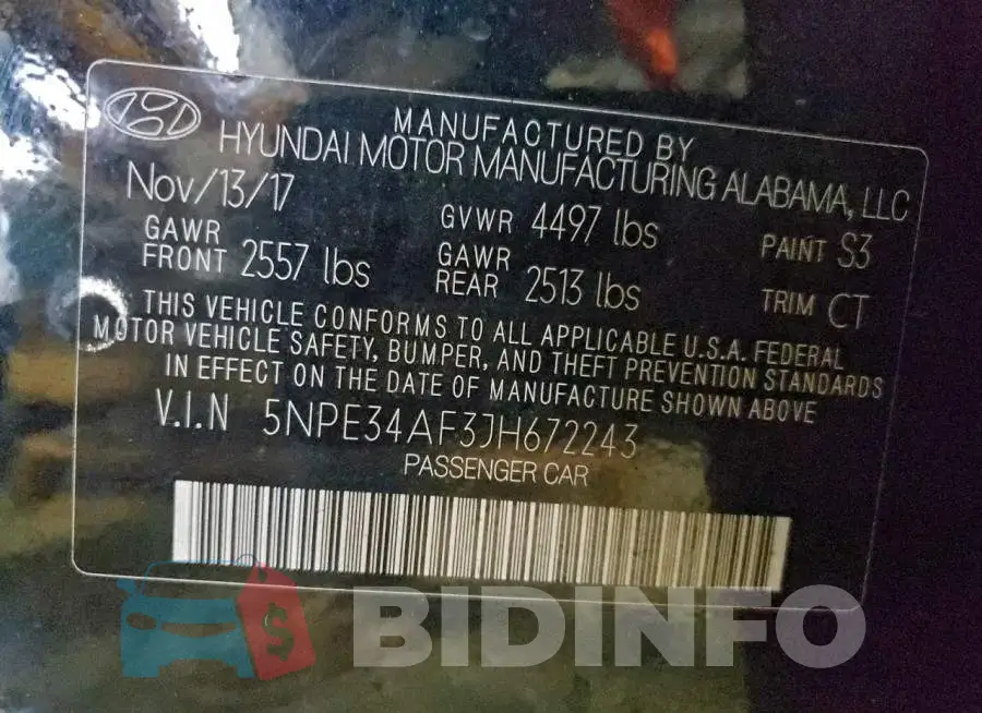 5NPE34AF3JH672243 Photo# 12