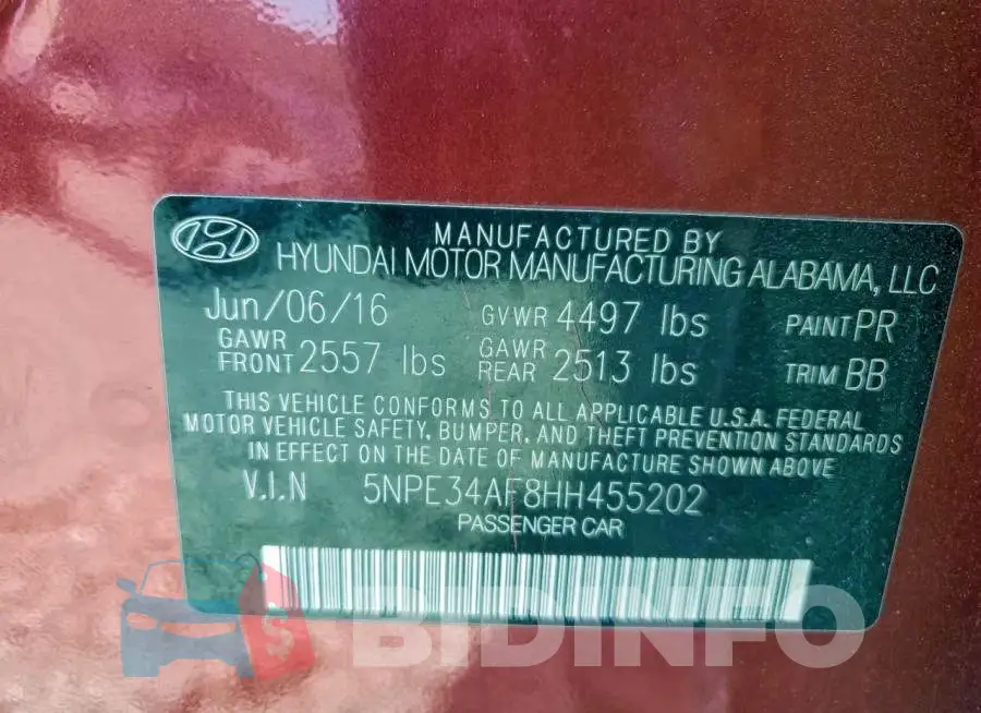 5NPE34AF8HH455202 Photo# 13
