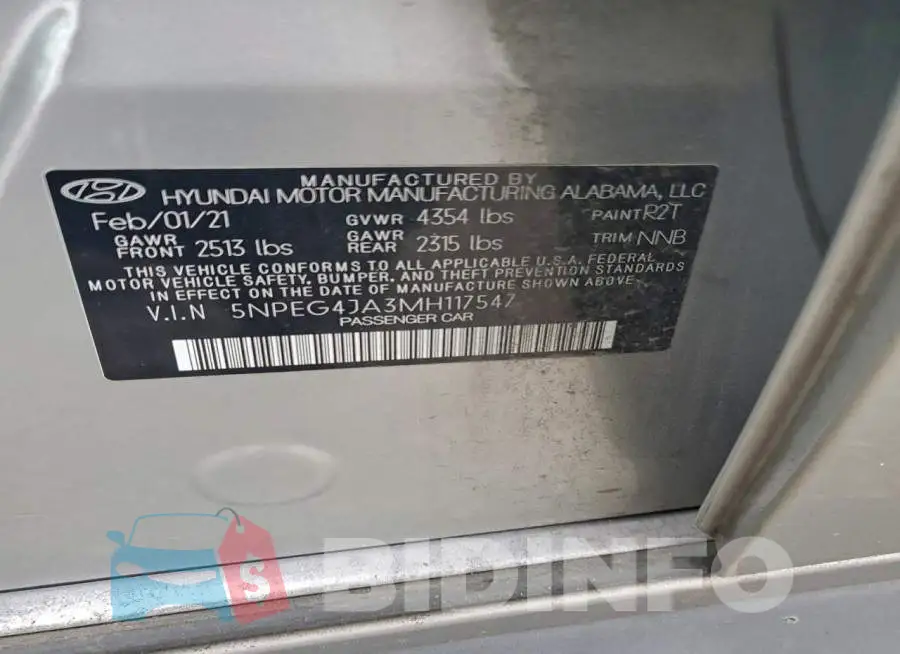 5NPEG4JA3MH117547 Photo# 12
