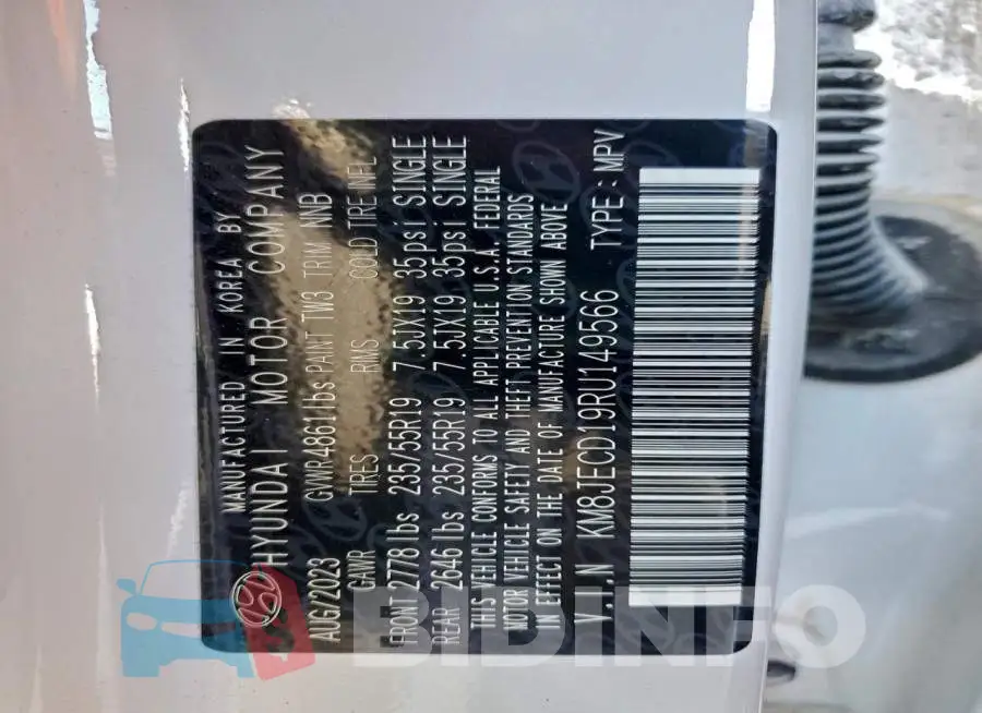 KM8JECD19RU149566 Photo# 13