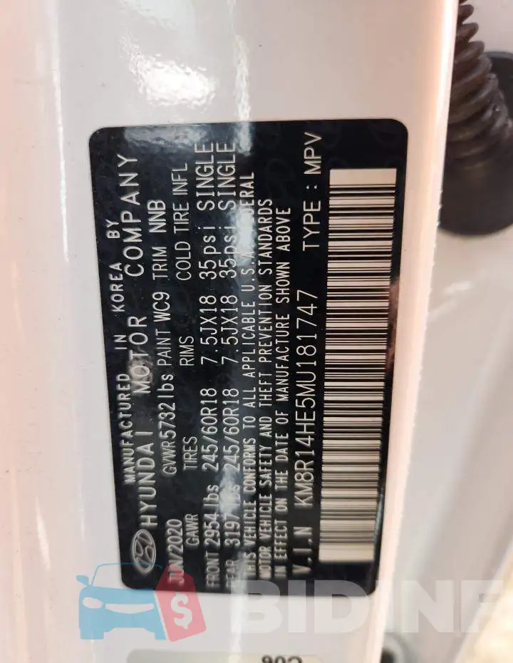 KM8R14HE5MU181747 Photo# 14