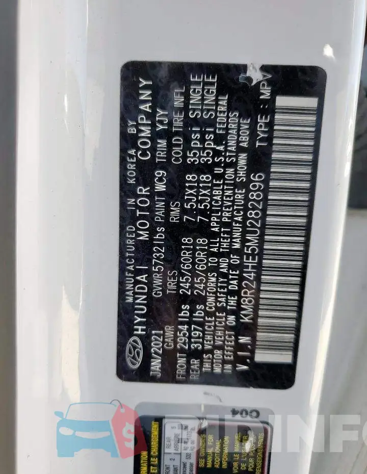 KM8R24HE5MU282896 Photo# 14