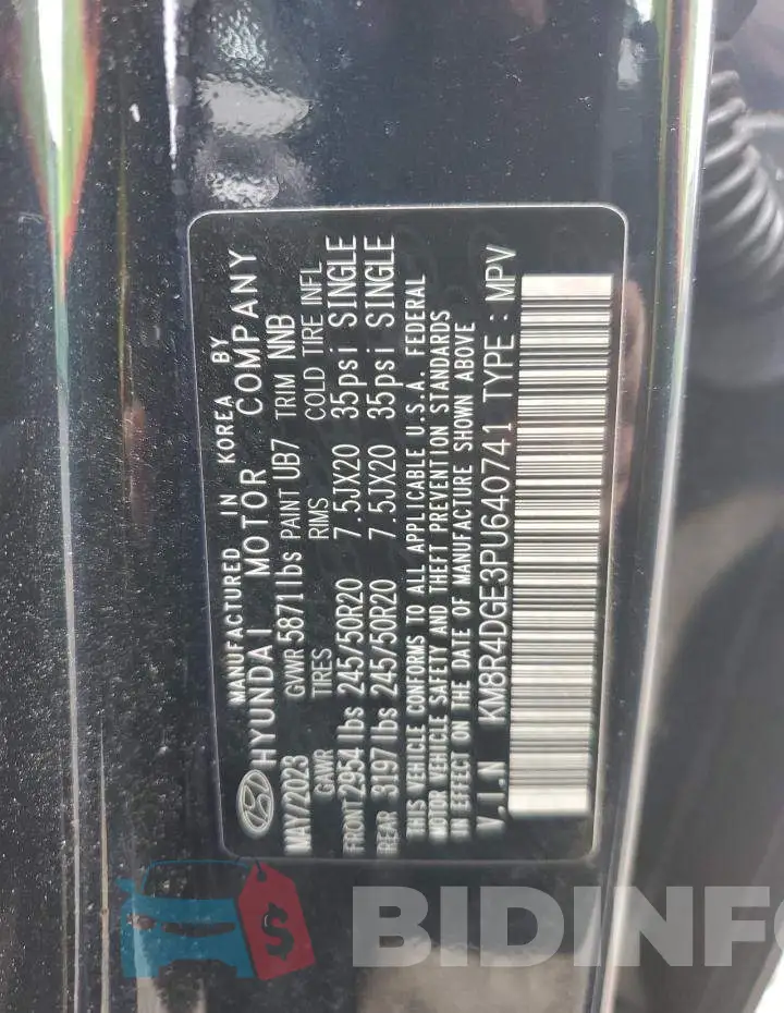 KM8R4DGE3PU640741 Photo# 13