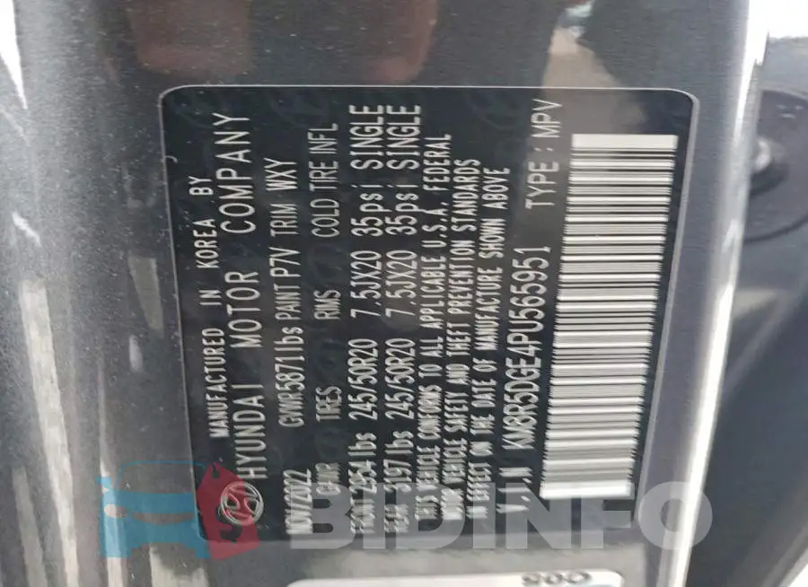 KM8R5DGE4PU565951 Photo# 12
