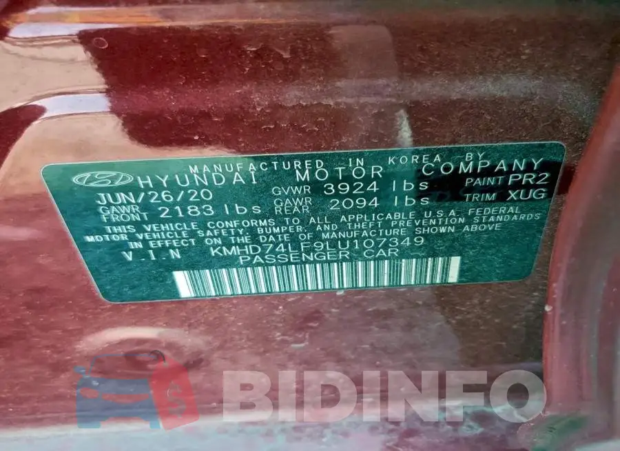 KMHD74LF9LU107349 Photo# 12