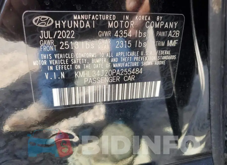 KMHL34J20PA255484 Photo# 13