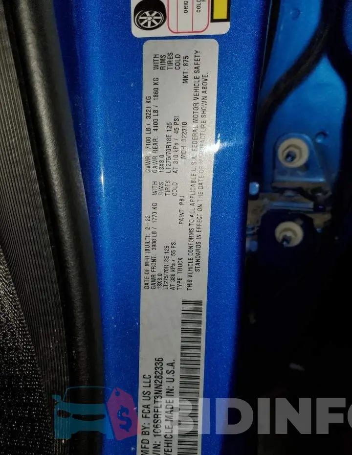 1C6SRFLT3NN282336 Photo# 13