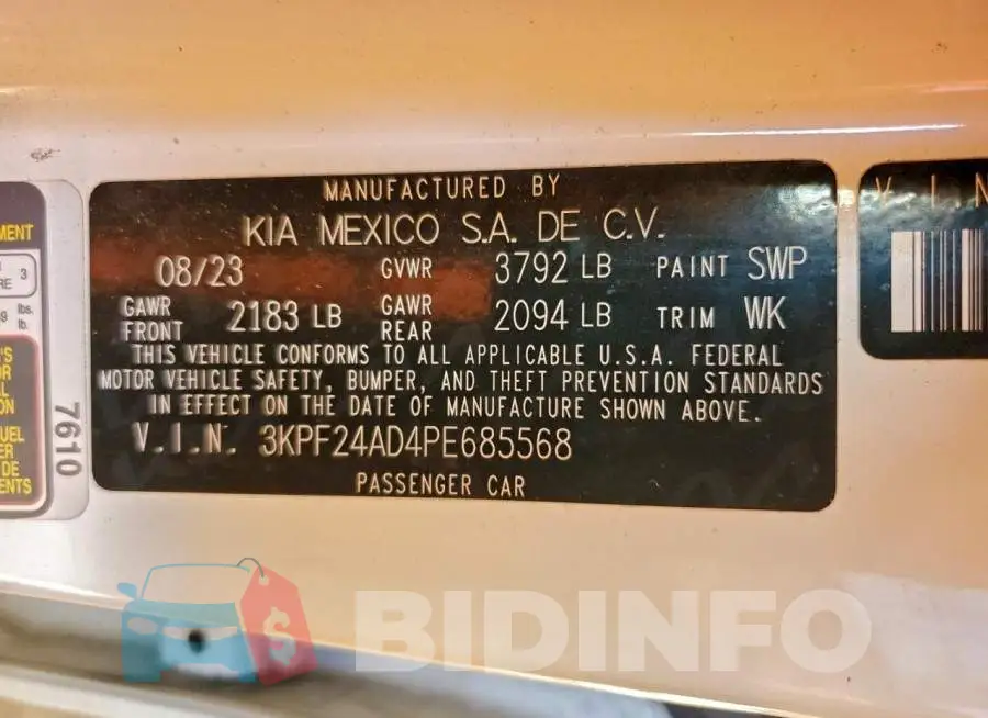 3KPF24AD4PE685568 Photo# 12