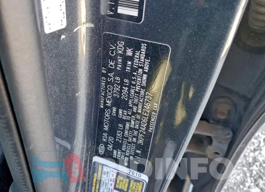 3KPF24AD6LE246737 Photo# 12