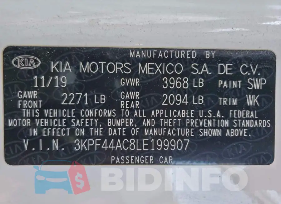 3KPF44AC8LE199907 Photo# 12