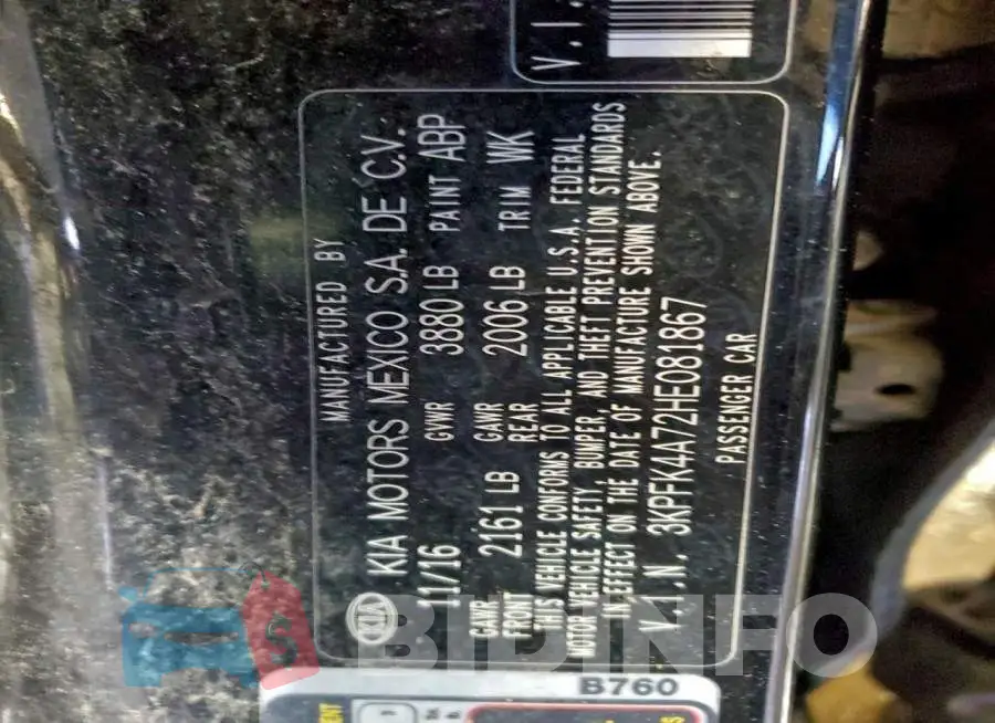 3KPFK4A72HE081867 Photo# 12