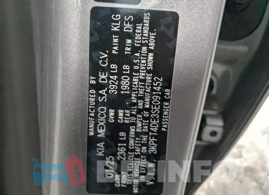 3KPFT4DE3SE091452 Photo# 12