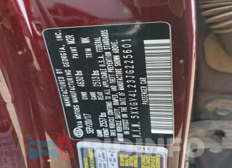 5XXGV4L23JG225601 Photo# 12