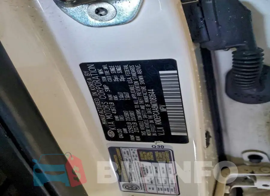 KNDEPCAA8M7081644 Photo# 13