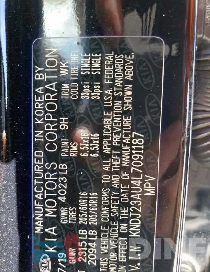 KNDJ23AU4L7091187 Photo# 14