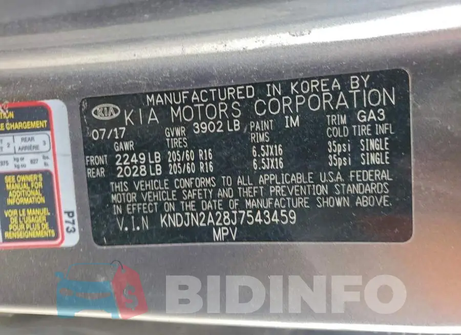 KNDJN2A28J7543459 Photo# 13
