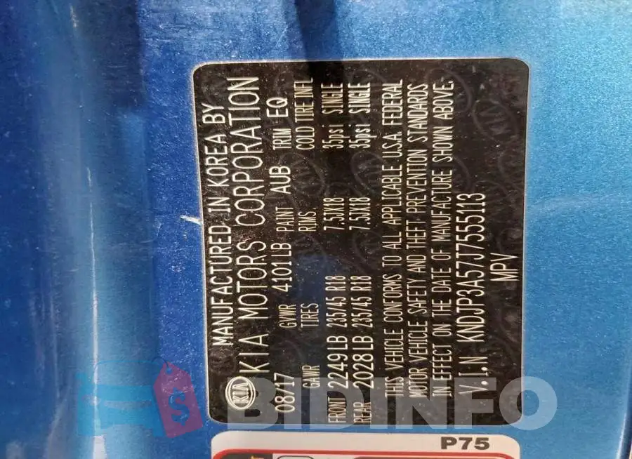KNDJP3A57J7555113 Photo# 12