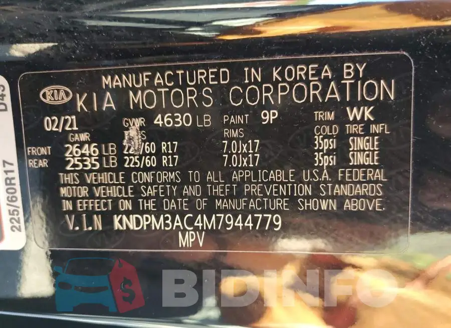 KNDPM3AC4M7944779 Photo# 13