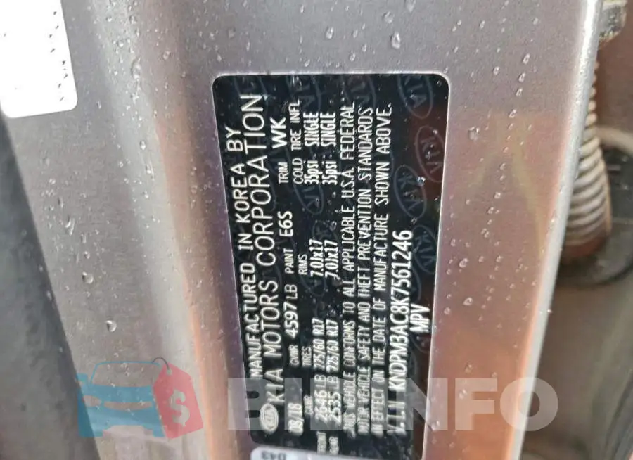 KNDPM3AC8K7561246 Photo# 13