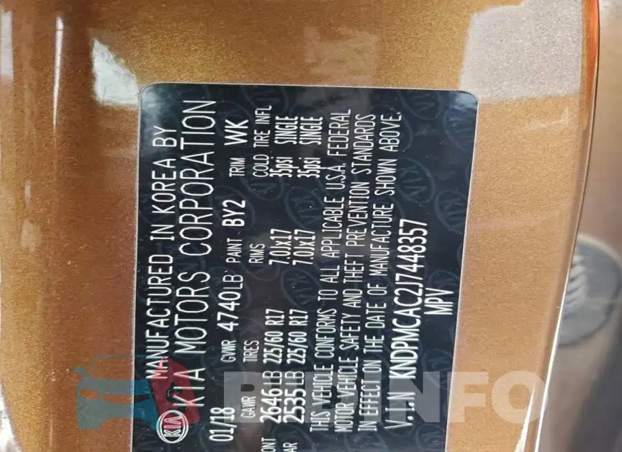 KNDPMCAC2J7448357 Photo# 13