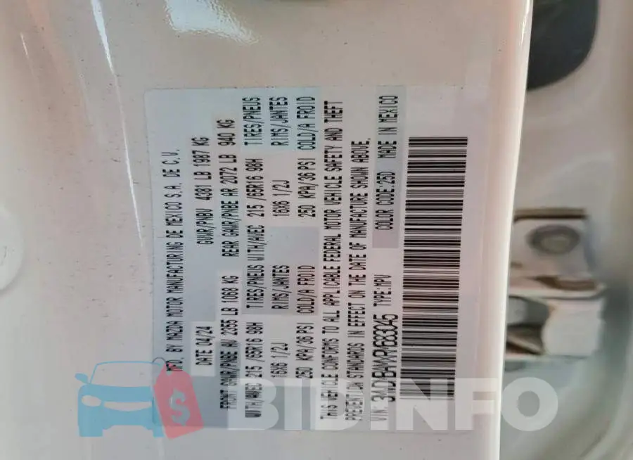 3MVDMBAMXRM683045 Photo# 12