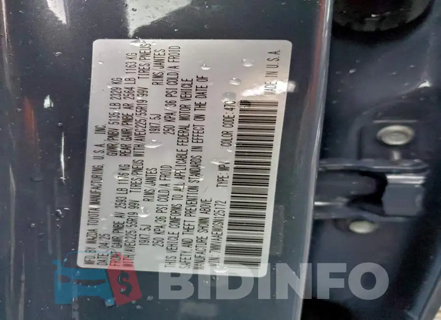 7MMVAAEW0SN125172 Photo# 14