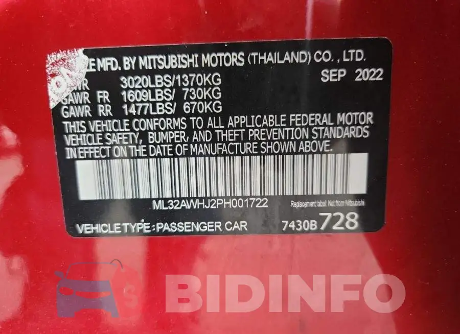 ML32AWHJ2PH001722 Photo# 13