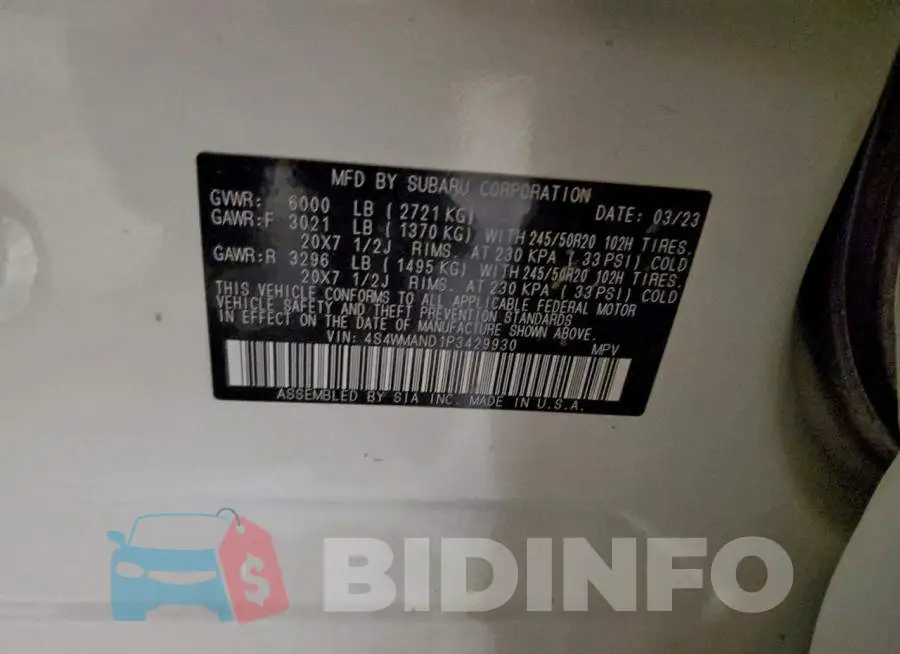 4S4WMAND1P3429930 Photo# 13
