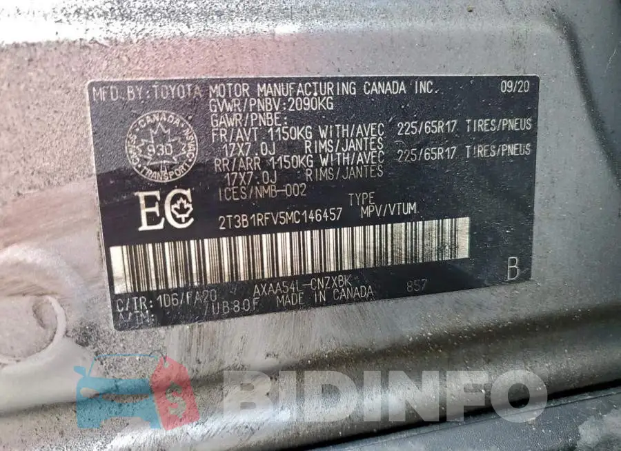 2T3B1RFV5MC146457 Photo# 13
