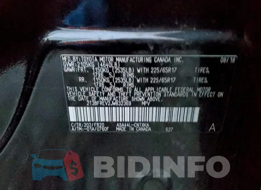 2T3BFREV2JW832369 Photo# 14