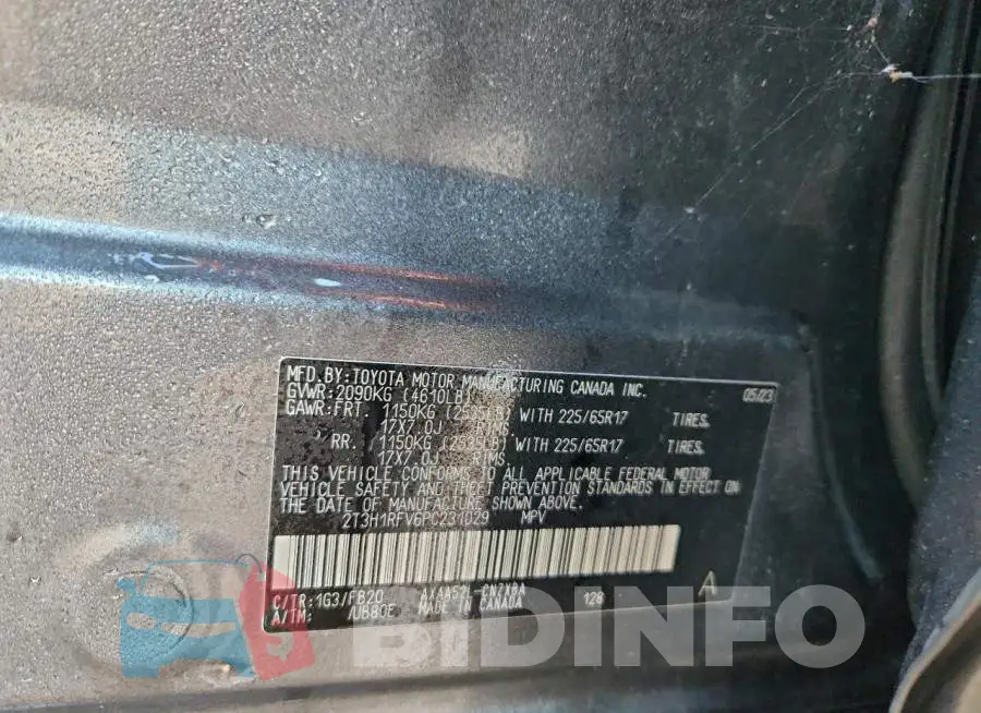 2T3H1RFV6PC231029 Photo# 13