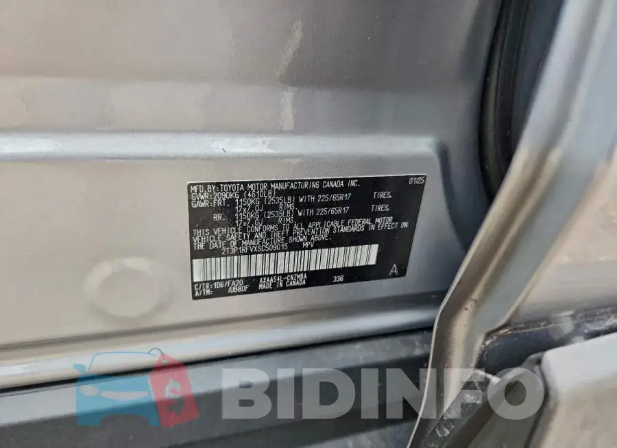 2T3P1RFVXSC509015 Photo# 13