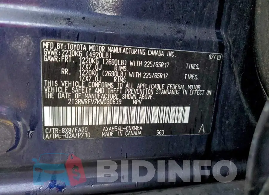 2T3RWRFV7KW030639 Photo# 13