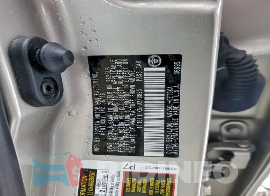 4T1BF1FK5HU270895 Photo# 12