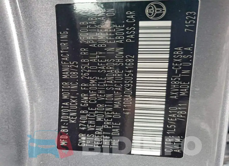 4T1DBADK9SU541682 Photo# 12